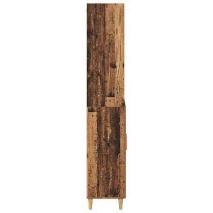 Highboard Altholz 69,5 x 32,5 x 180 cm Holzwerkstoff
