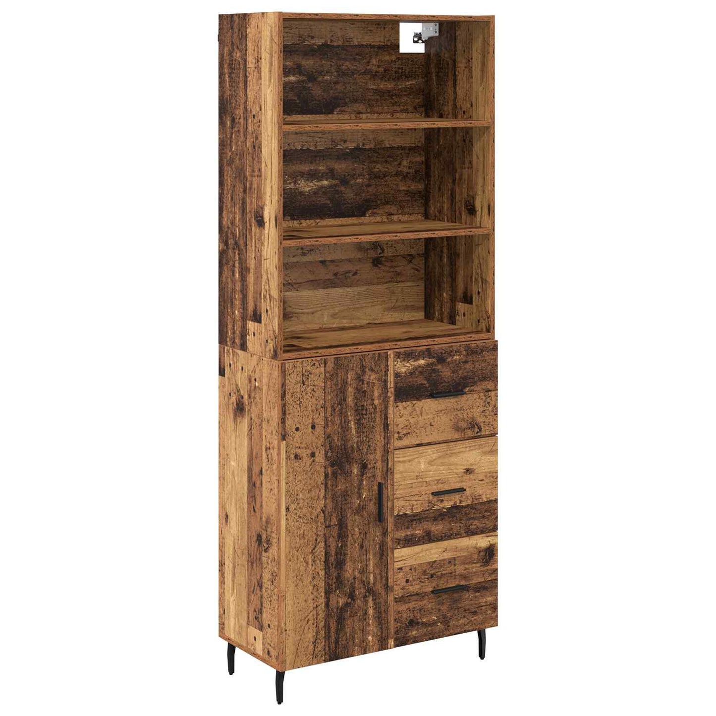 Highboard mit Schubladen 2 pcs Altholz Holzwerkstoff