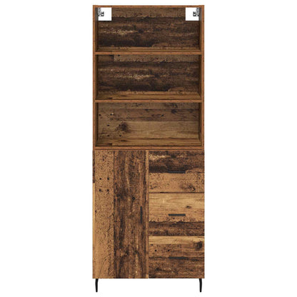 Highboard mit Schubladen 2 pcs Altholz Holzwerkstoff