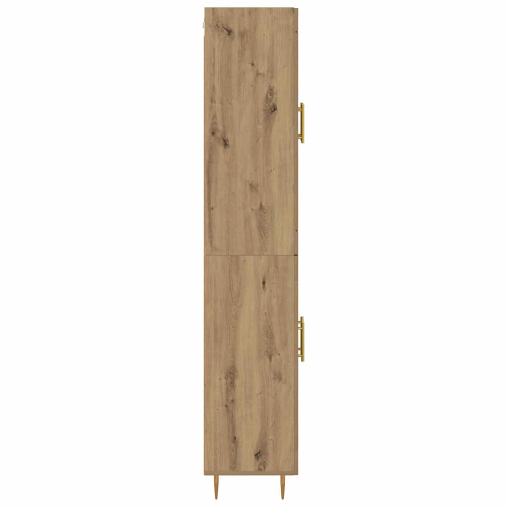Highboard Artisan-Eiche 69,5 x 34 x 180 cm Holzwerkstoff