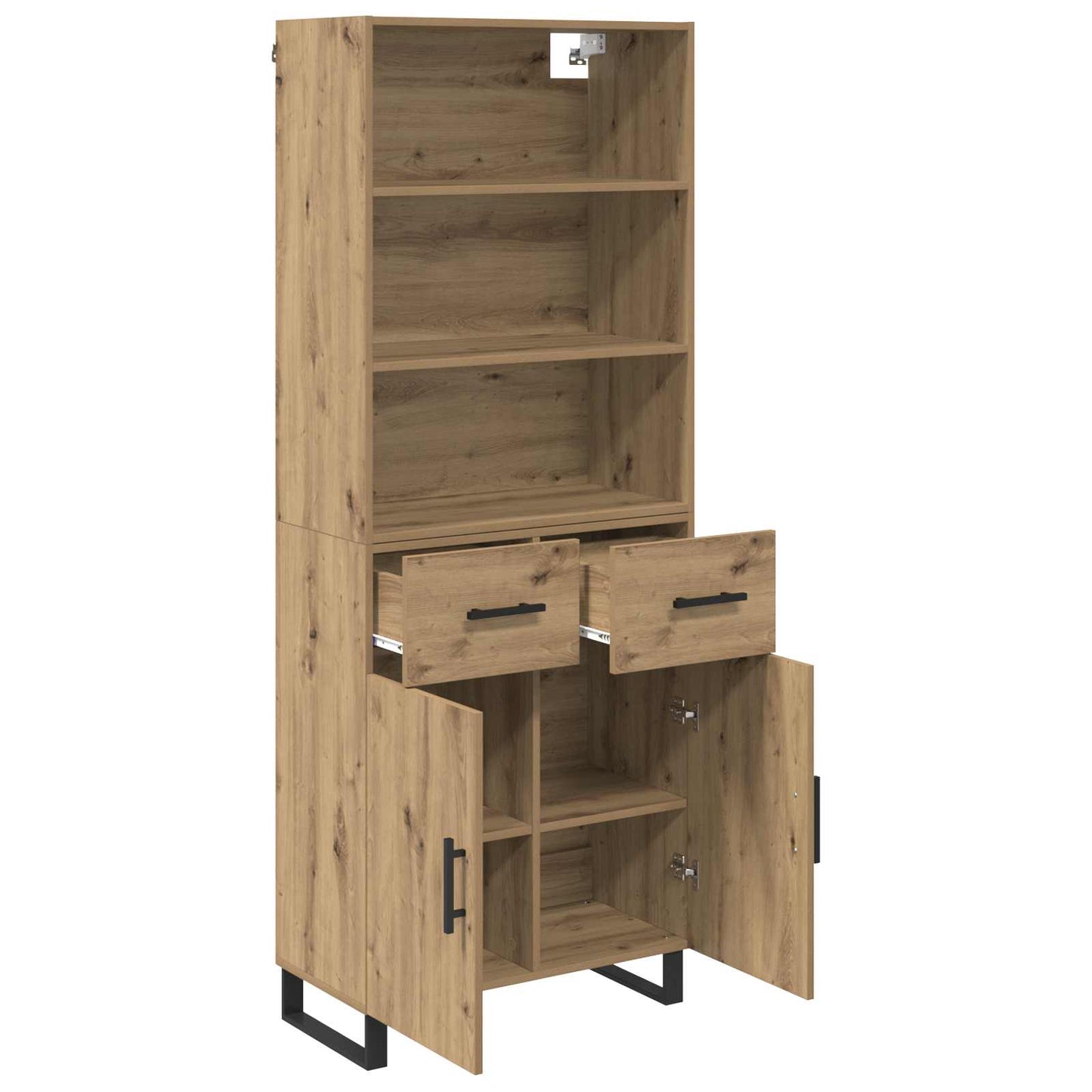 Highboard Artisan-Eiche 69,5 x 34 x 180 cm Holzwerkstoff