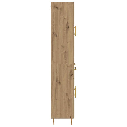 Highboard Artisan-Eiche 69,5 x 34 x 180 cm Holzwerkstoff