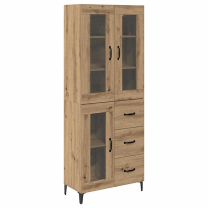 Highboard Artisan-Eiche 69,5 x 34 x 180 cm Holzwerkstoff