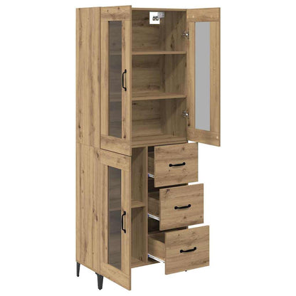 Highboard Artisan-Eiche 69,5 x 34 x 180 cm Holzwerkstoff