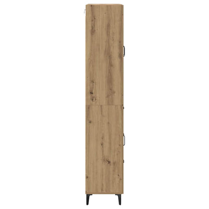 Highboard Artisan-Eiche 69,5 x 34 x 180 cm Holzwerkstoff