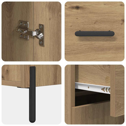 Highboard Artisan-Eiche 69,5 x 32,5 x 180 cm Holzwerkstoff