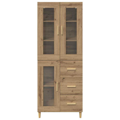 Highboard Artisan-Eiche 69,5 x 34 x 180 cm Holzwerkstoff