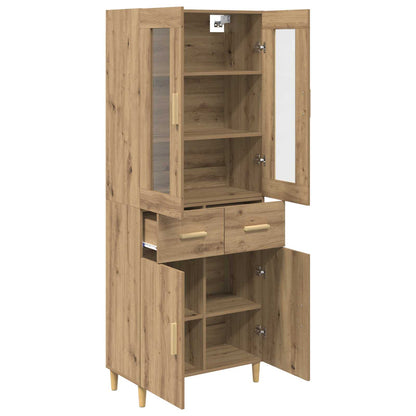 Highboard Artisan-Eiche 69,5 x 34 x 180 cm Holzwerkstoff