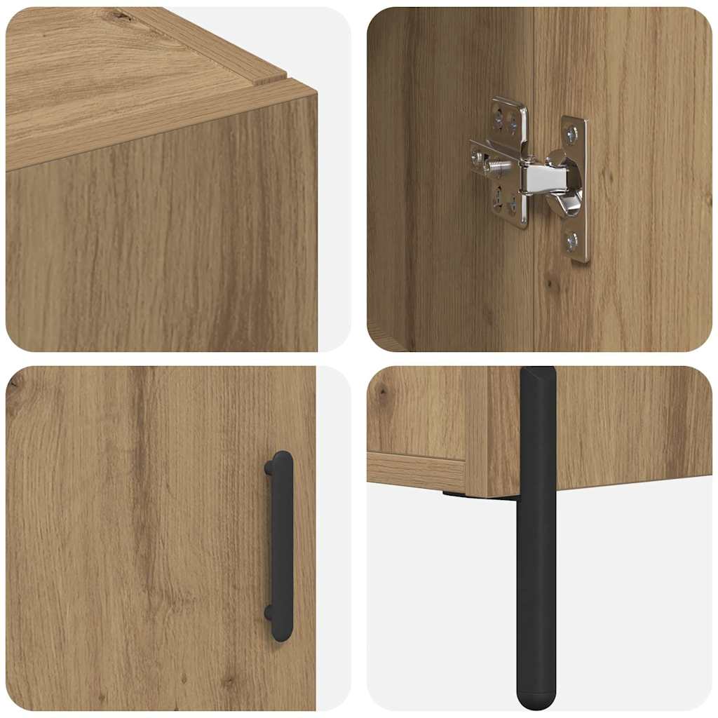 Highboard Artisan-Eiche 69,5 x 34 x 180 cm Holzwerkstoff