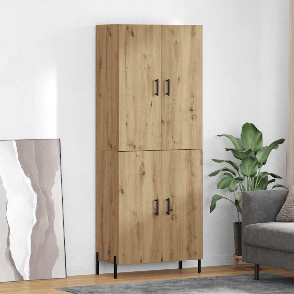 Highboard Artisan-Eiche 69,5 x 34 x 180 cm Holzwerkstoff