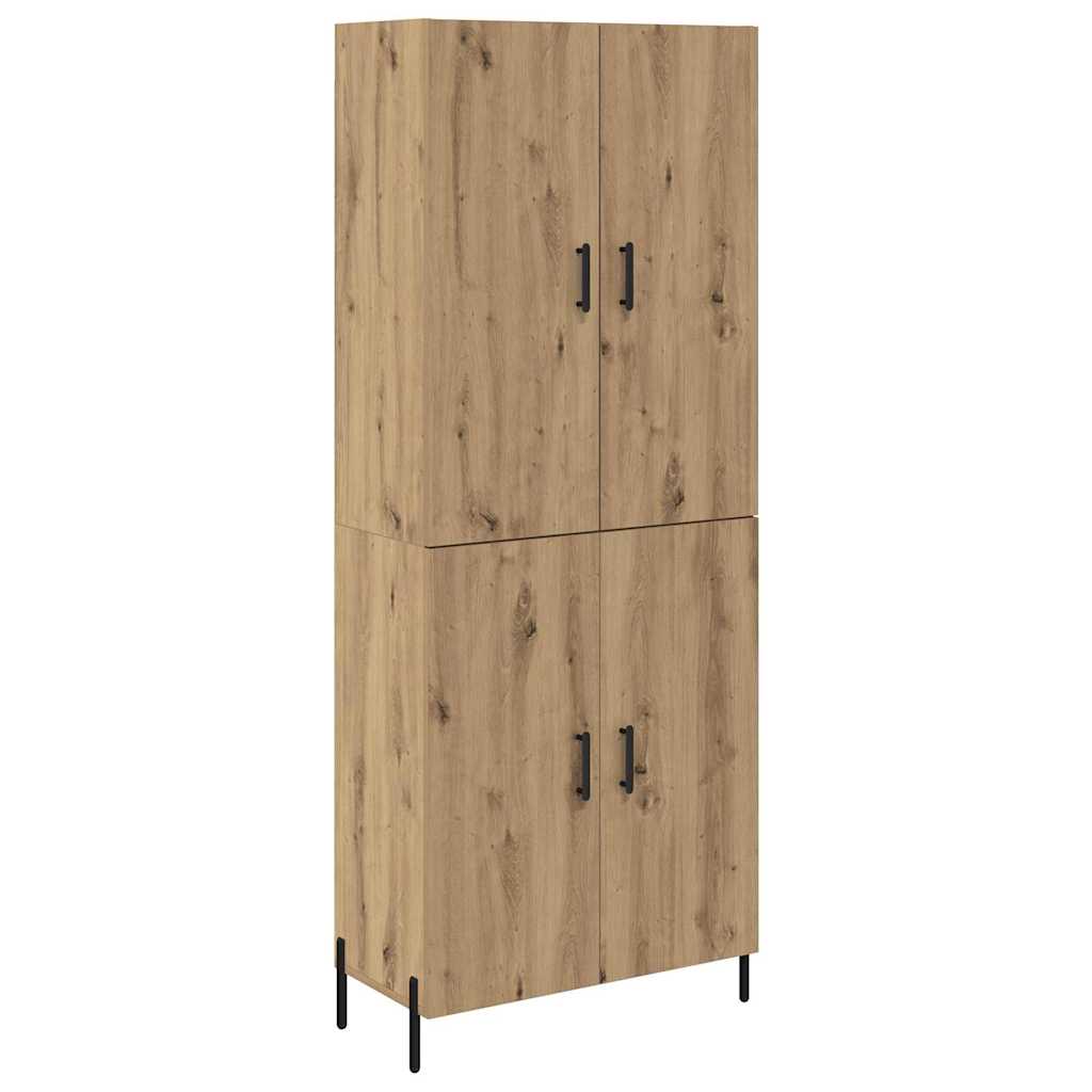Highboard Artisan-Eiche 69,5 x 34 x 180 cm Holzwerkstoff