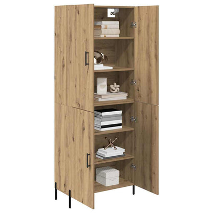 Highboard Artisan-Eiche 69,5 x 34 x 180 cm Holzwerkstoff