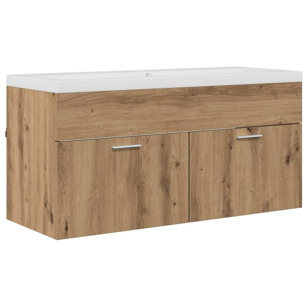 Badezimmerschrank Wandmontiert Artisan-Eiche 100 x 38,5 x 46 cm
