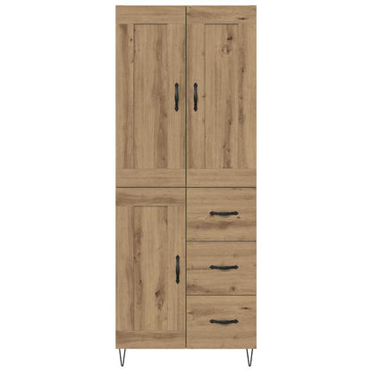 Highboard Artisan-Eiche 69,5 x 34 x 180 cm Holzwerkstoff