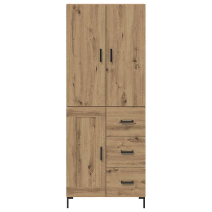 Highboard Artisan-Eiche 69,5 x 34 x 180 cm Holzwerkstoff