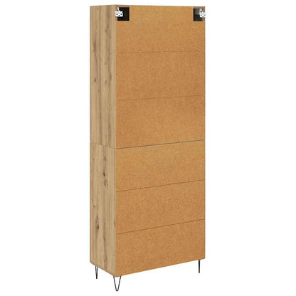 Highboard Artisan-Eiche 69,5 x 34 x 180 cm Holzwerkstoff
