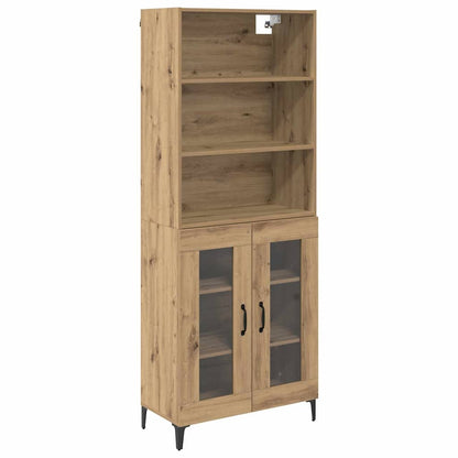 Highboard Artisan-Eiche 69,5 x 34 x 180 cm Holzwerkstoff