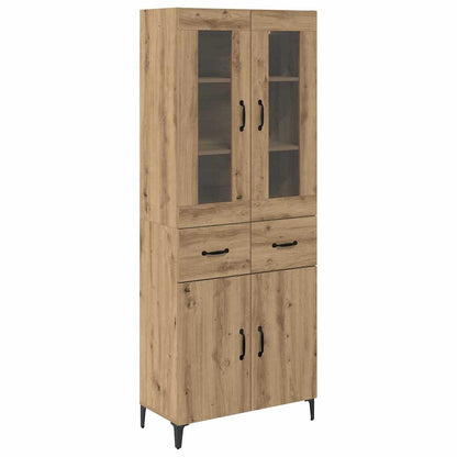 Highboard Artisan-Eiche 69,5 x 34 x 180 cm Holzwerkstoff