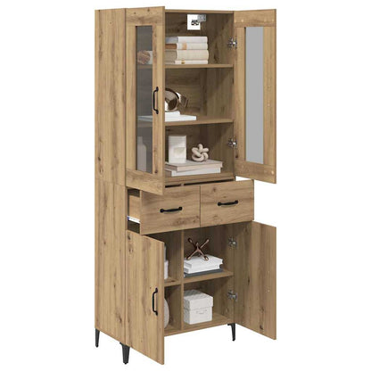 Highboard Artisan-Eiche 69,5 x 34 x 180 cm Holzwerkstoff