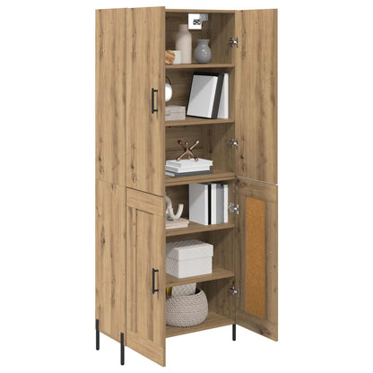 Highboard Artisan-Eiche 69,5 x 34 x 180 cm Holzwerkstoff