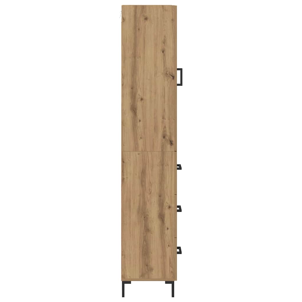 Highboard Artisan-Eiche 69,5 x 34 x 180 cm Holzwerkstoff