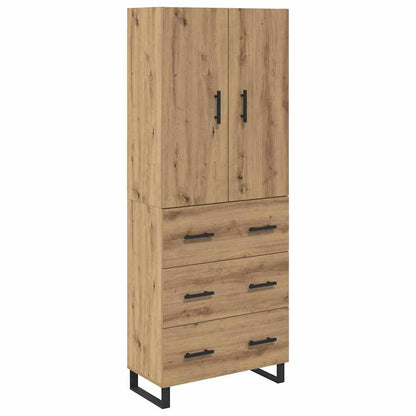 Highboard mit Schubladen 2 pcs Artisan-Eiche 69,5 x 34 x 180 cm