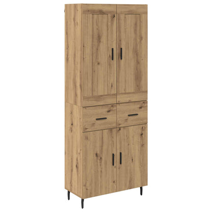 Highboard mit Schubladen 2 pcs Artisan-Eiche Holzwerkstoff