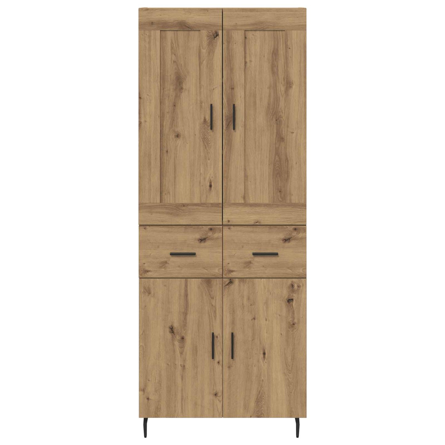 Highboard mit Schubladen 2 pcs Artisan-Eiche Holzwerkstoff