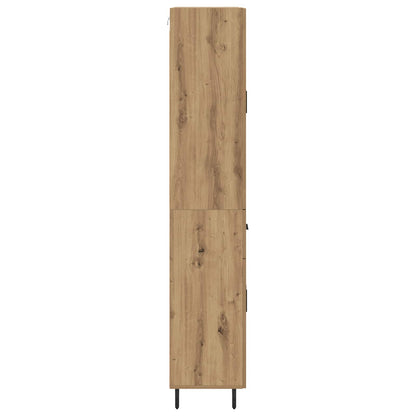 Highboard mit Schubladen 2 pcs Artisan-Eiche Holzwerkstoff