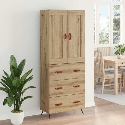 Highboard Artisan-Eiche 69,5 x 34 x 180 cm Holzwerkstoff