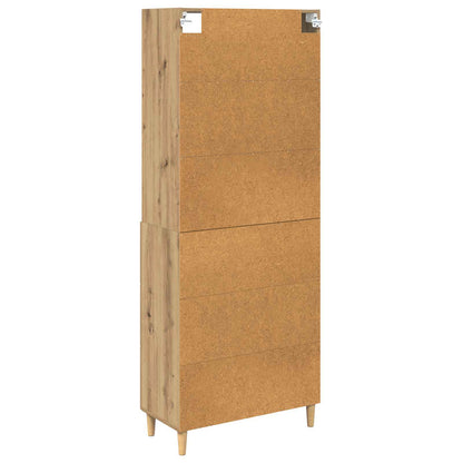 Highboard Artisan-Eiche 69,5 x 32,5 x 180 cm Holzwerkstoff