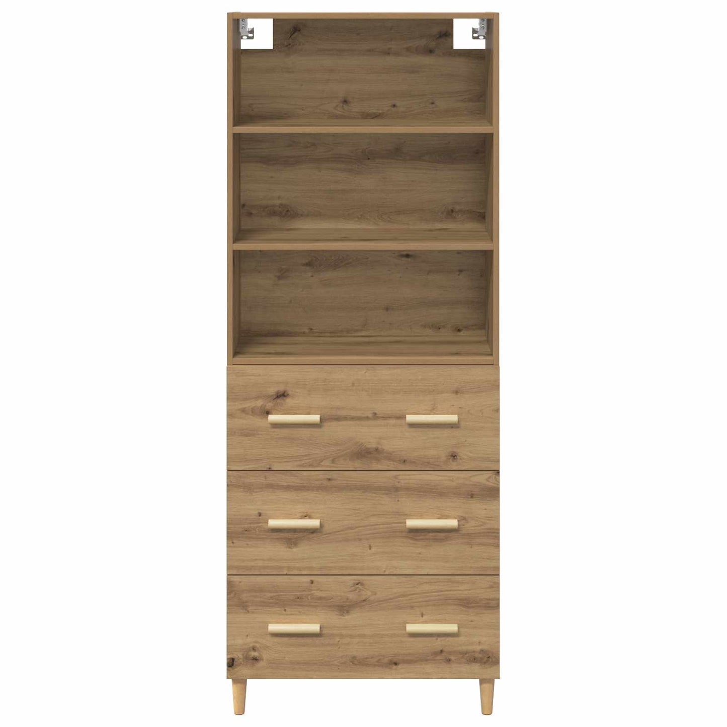 Highboard Artisan-Eiche 69,5 x 32,5 x 180 cm Holzwerkstoff
