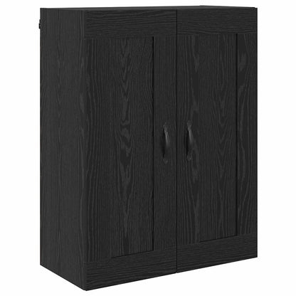 Highboard Schwarz Eichen-Optik 69,5 x 34 x 180 cm Holzwerkstoff