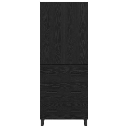 Highboard 2 pcs Schwarz Eichen-Optik 69,5 x 34 x 180 cm