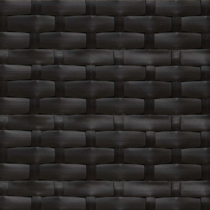 Garten-Sofaset mit Kissen 2 pcs Schwarz Polyrattan und Stahl