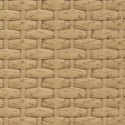 Gartensofa-set mit Kissen 2 pcs Natur Poly Rattan Stahl