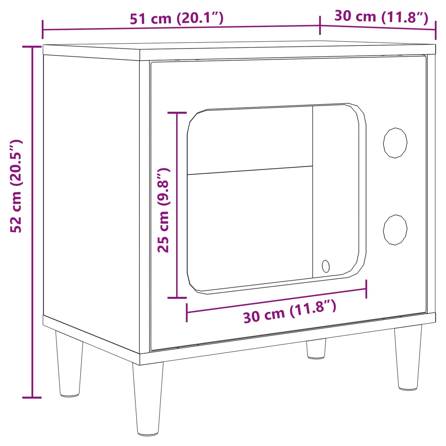 Katzenhaus Sonoma 51 x 30 x 52 cm Holzwerkstoff