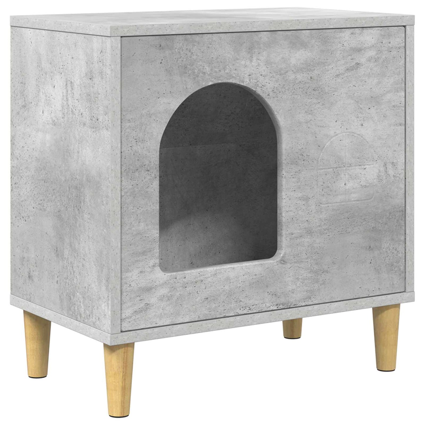 Katzenhaus Beton 51 x 30 x 52 cm Holzwerkstoff
