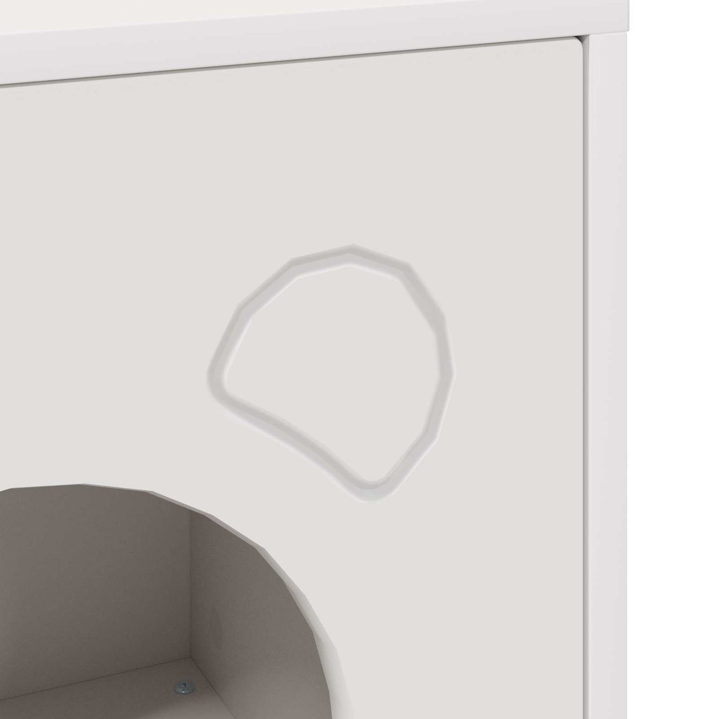 Katzenhaus Weiß 42,5 x 40 x 53 cm Holzwerkstoff