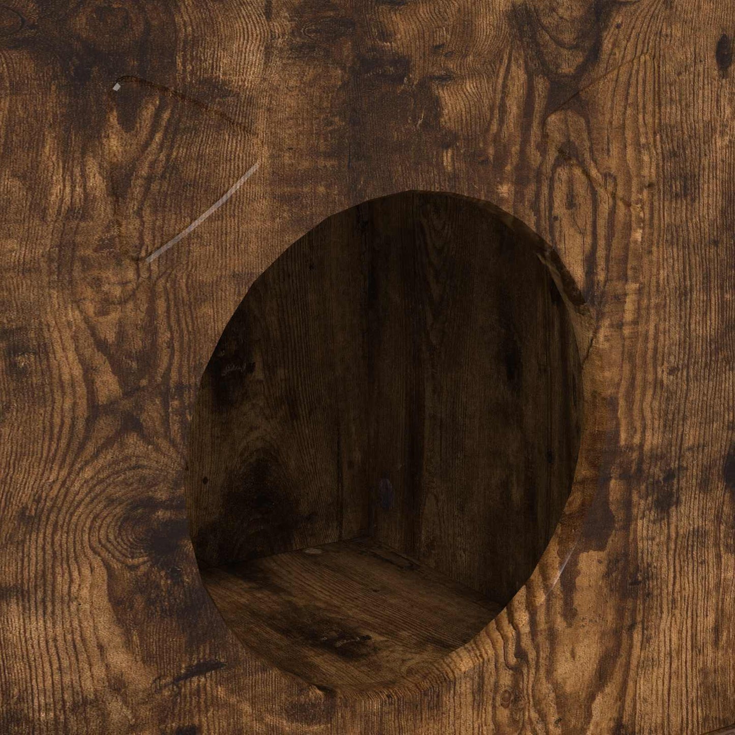 Katzenhaus Geräucherte Eiche 72 x 42,5 x 70 cm Holzwerkstoff