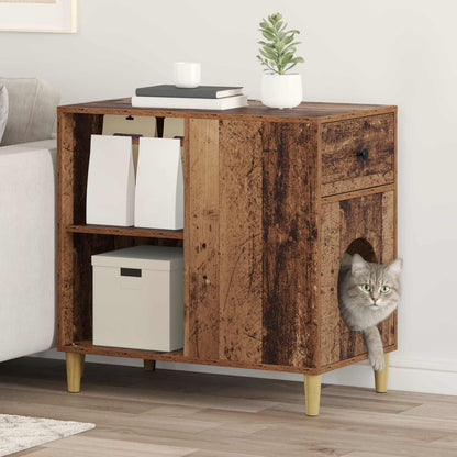 Katzenhaus Altholz 72 x 42,5 x 70 cm Holzwerkstoff