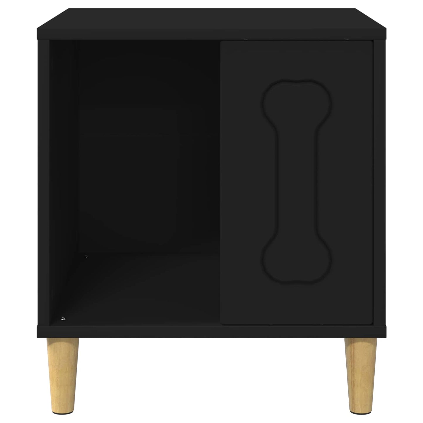 Hundehütte Schwarz 44 x 42 x 49 cm Holzwerkstoff