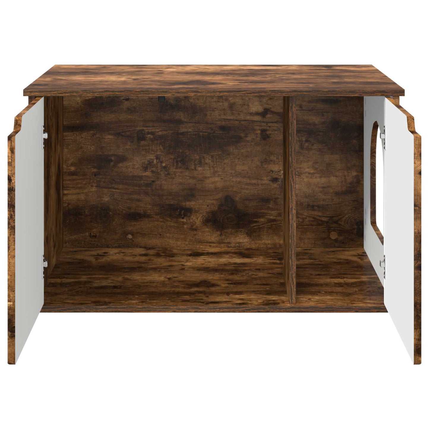 Katzenhaus Geräucherte Eiche 85 x 55 x 50,5 cm Holzwerkstoff