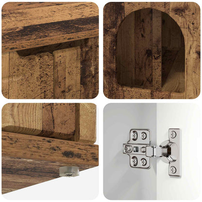 Katzenhaus Altholz 85 x 55 x 50,5 cm Holzwerkstoff