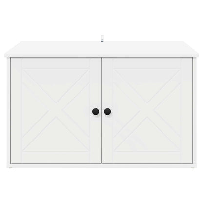 Katzenhaus Weiß 85 x 55 x 50,5 cm Holzwerkstoff