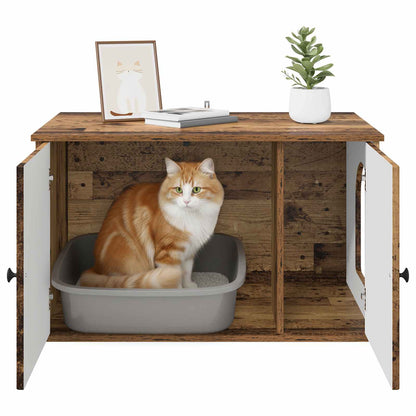 Katzenhaus Altholz 85 x 55 x 50 cm Holzwerkstoff