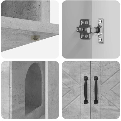 Katzenhaus Beton 85 x 55 x 50 cm Holzwerkstoff