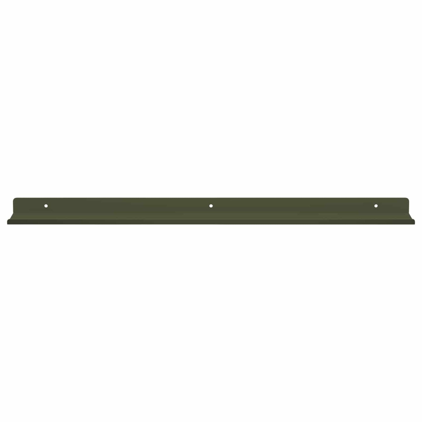 Schwebendes Regal 2 pcs Olive Grün 60 x 9 x 2,5 cm Stahl