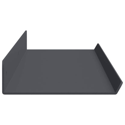 Schwebendes Regal 4 pcs Anthrazit 80 x 9 x 2,5 cm Stahl