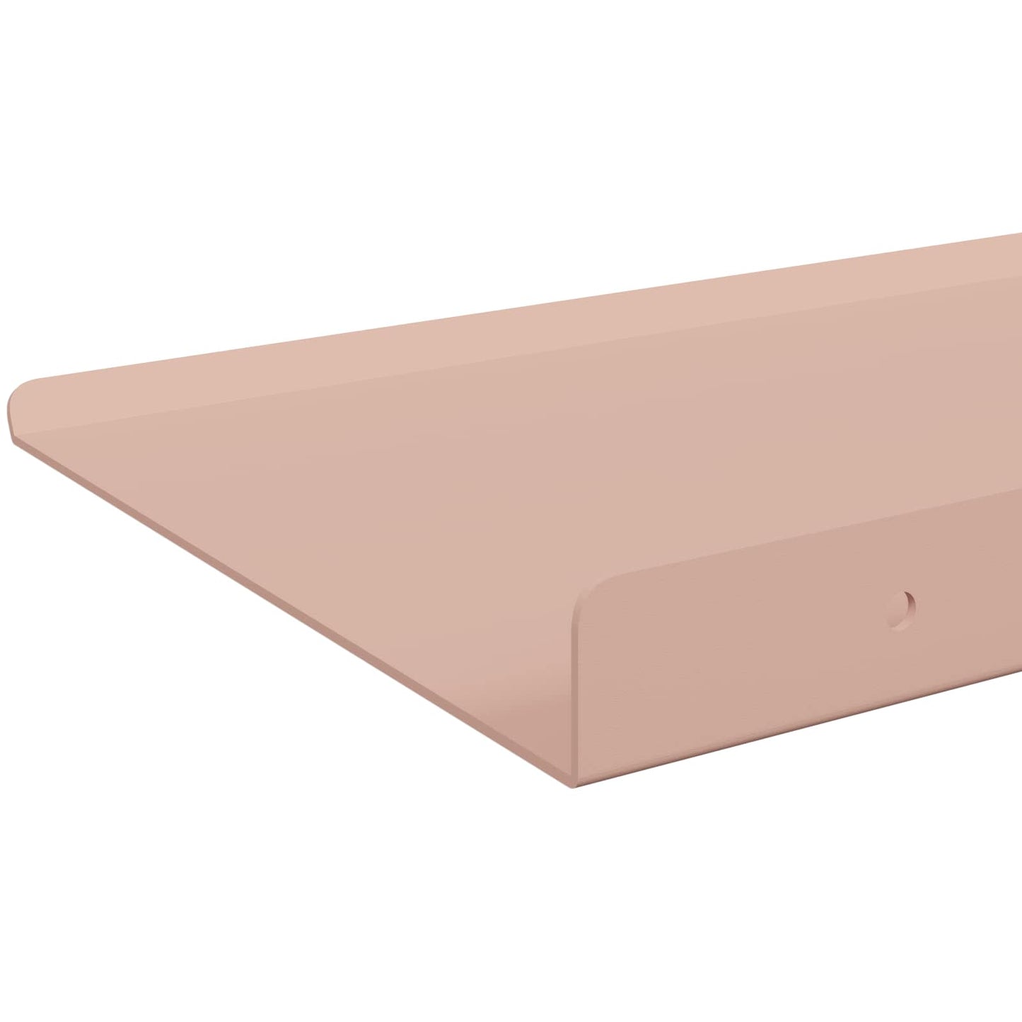 Schwebendes Regal 4 pcs Rosa 60 x 18 x 2,5 cm Stahl